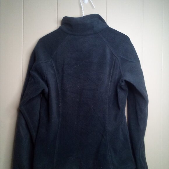 Columbia Fleece Jacket M Full Zip Pockets Dark Gray - Picture 3 of 13